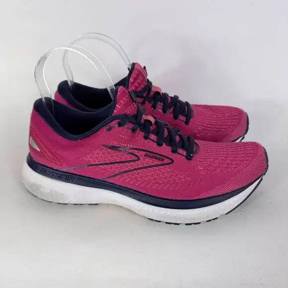Brooks Glycerin 19 Sneakers Womens 9 Pink Lace Up Low Top Running Athletic Shoes - Picture 2 of 11